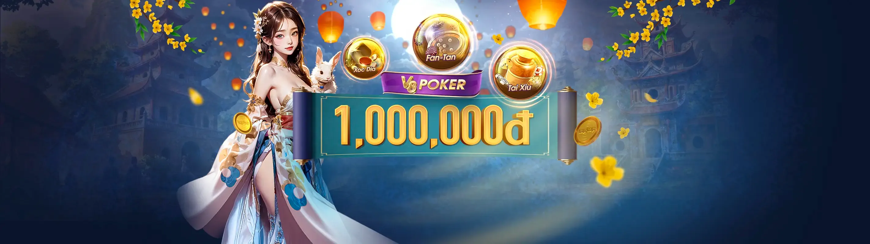 Hình ảnh chính 32win11 Nổ Hũ với các biểu tượng slot game và jackpot